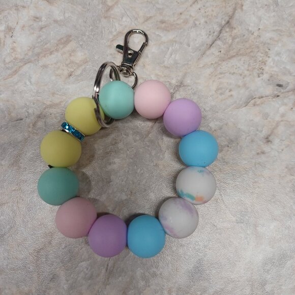 Amy's Boutique | Accessories | Colorful Pastel Keychain Ring | Poshmark